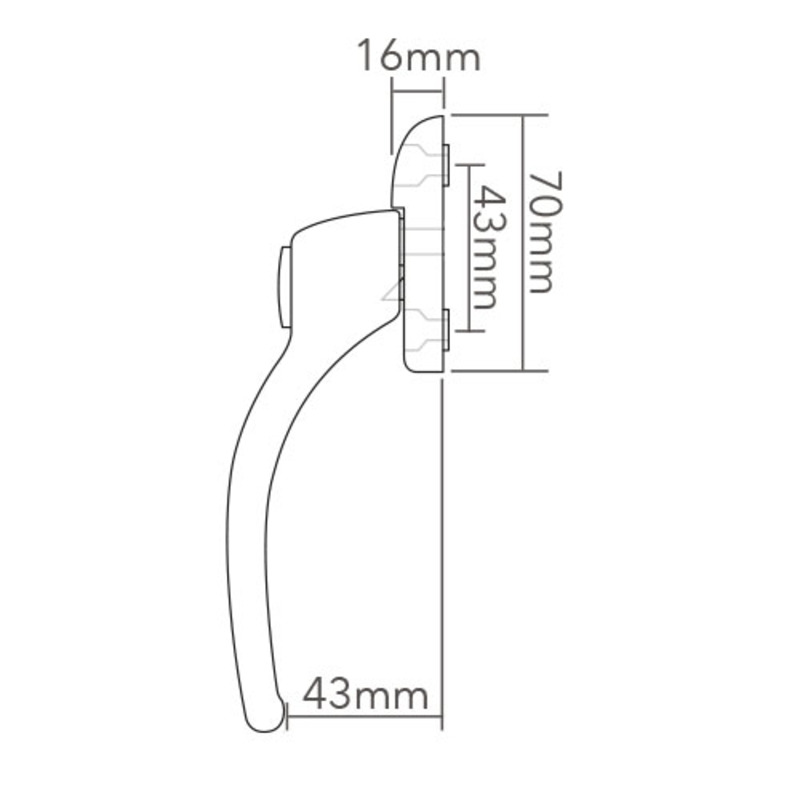 HCNH Connoisseur MK1 Locking Inline Espag Handle