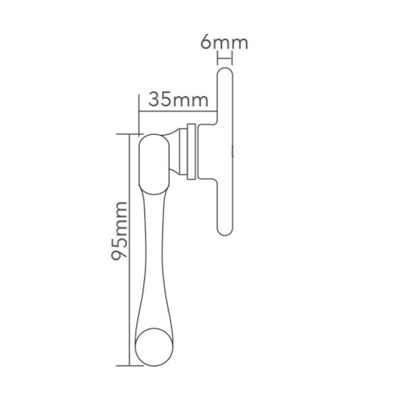 CBEBULB Celtic Bulbend Espag Window Handle