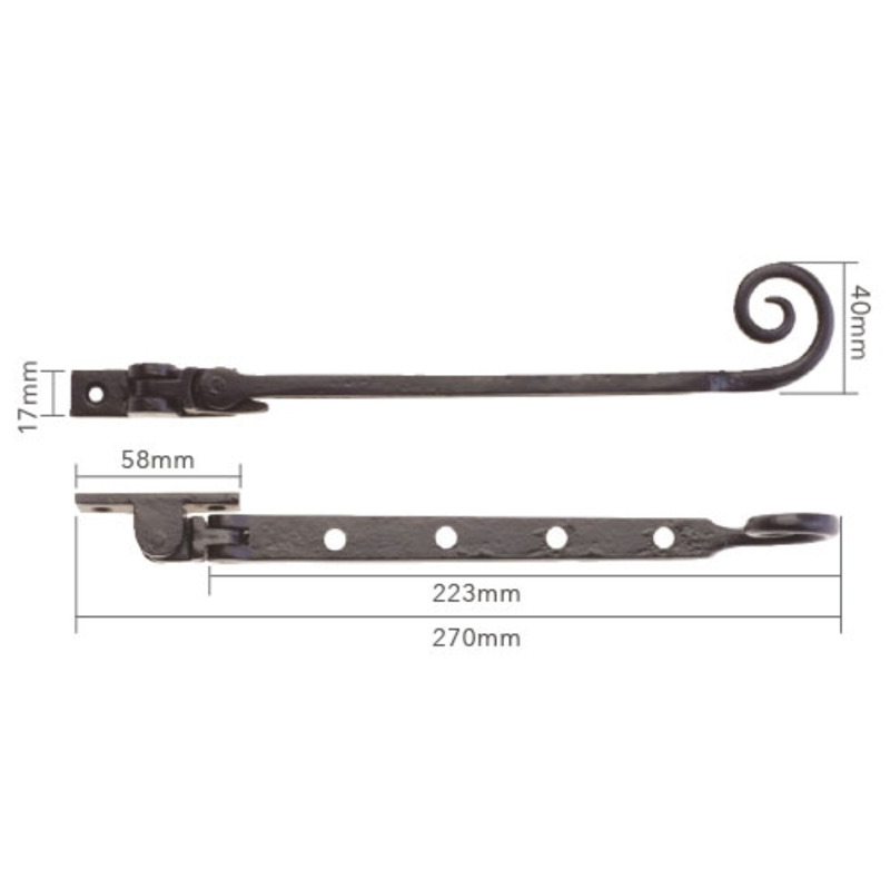 LAM/FF90 Lamorak Monkeytail Casement Stay