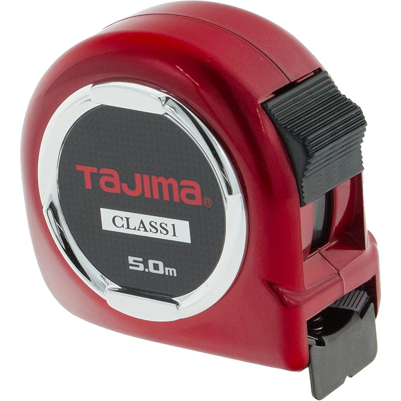 Tajima Measuring Tape, Red, 5m x 25 mm - PowerToolMate