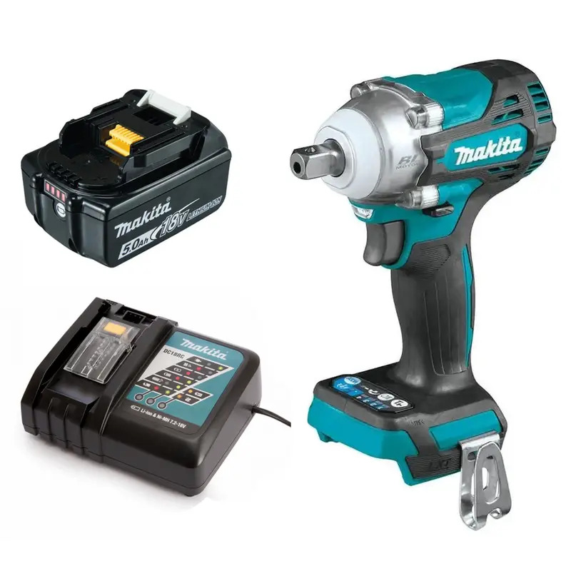 Makita DTW301Z 18v LXT Cordless Brushless 1/2" Impact Wrench Kit - 5.0ah Battery & Charger