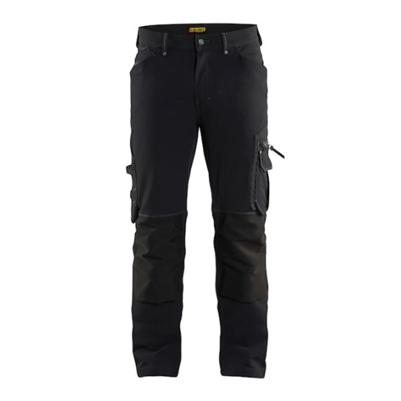 Blaklader Hi-Vis Trousers with Stretch - Hi-vis yellow/Mid grey | Order  Uniform UK Ltd