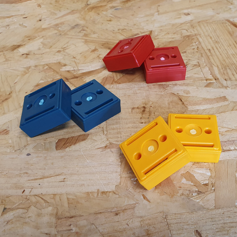 StealthMounts 6 Pack 12mm Spacer Blocks for Tool Mounts - Red