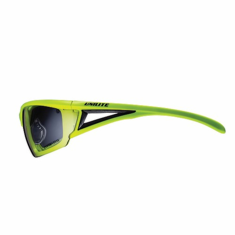 Unilite SG-YIO Hi-Viz Yellow Safety Glasses (Indoor/Outdoor)