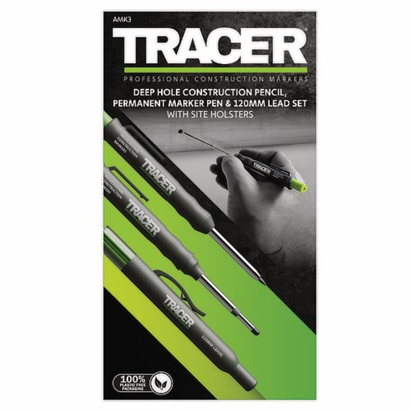 Tracer AMK3 Carpentry Pencil & Marker Pen Set