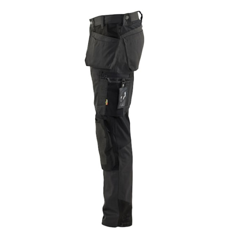 Blaklader 1554 Craftsman Trousers with Stretch Dark Grey/Black - Select Size