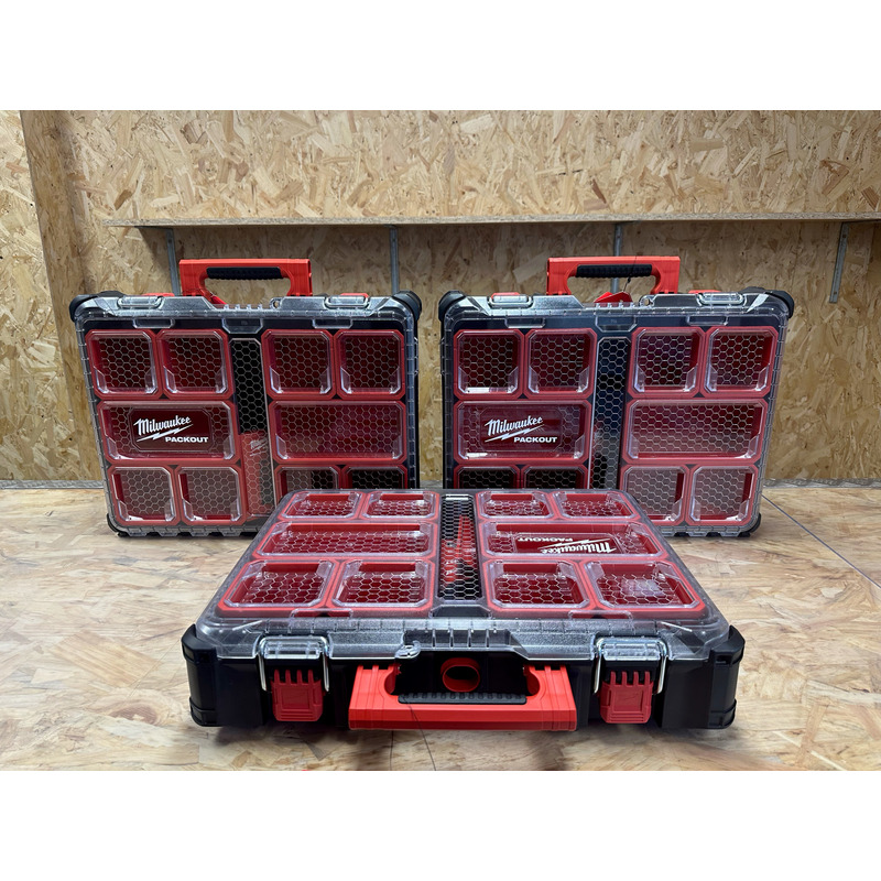 Milwaukee 4932464082 PACKOUT Organiser Case - TRIPLE PACK!!