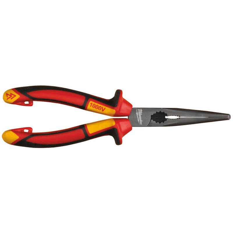Milwaukee 205mm VDE Long 45 degree Round Nose Pliers