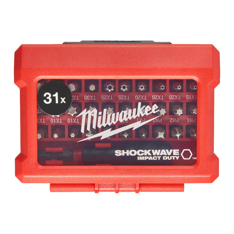 Milwaukee 4932472060 31pc Shockwave Impact Duty Screwdriving Bit Set 