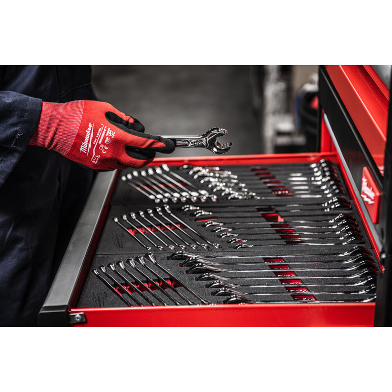 Milwaukee 4932479829 Maxbite Flex Head Ratcheting Spanner Set Foam Insert
