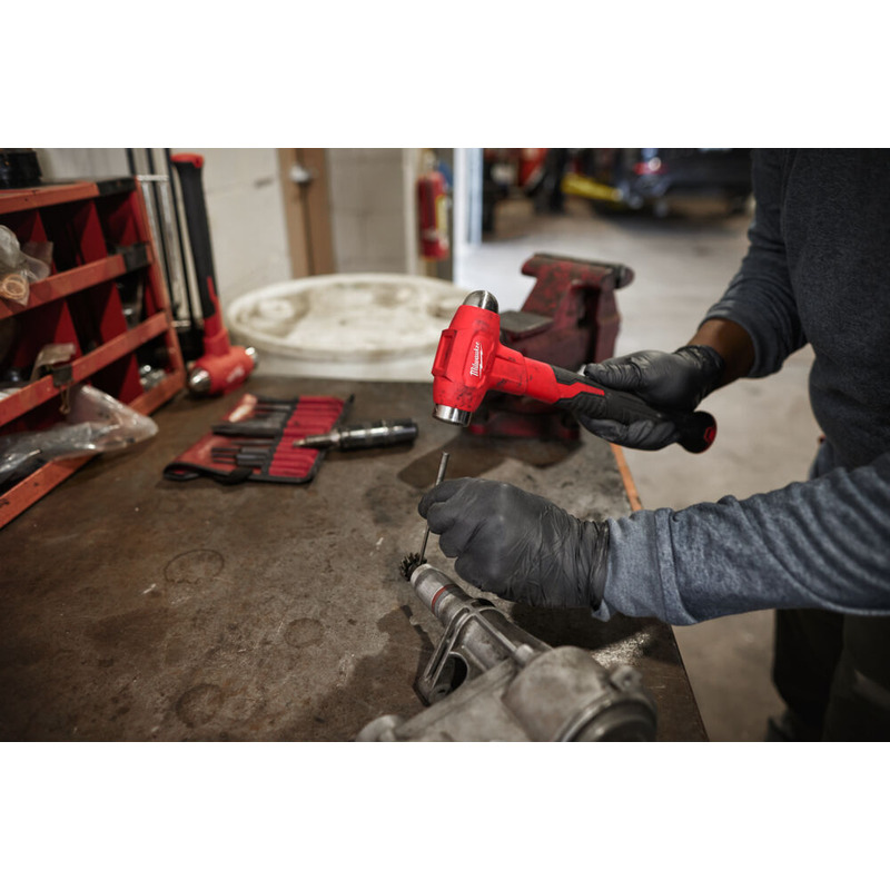 thumbnail image 2 of Milwaukee 48-22-9151 48oz Dead Blow Hammer – Steel Handle, 11in Grip, Red, UPC 0045242664405 2 of 6