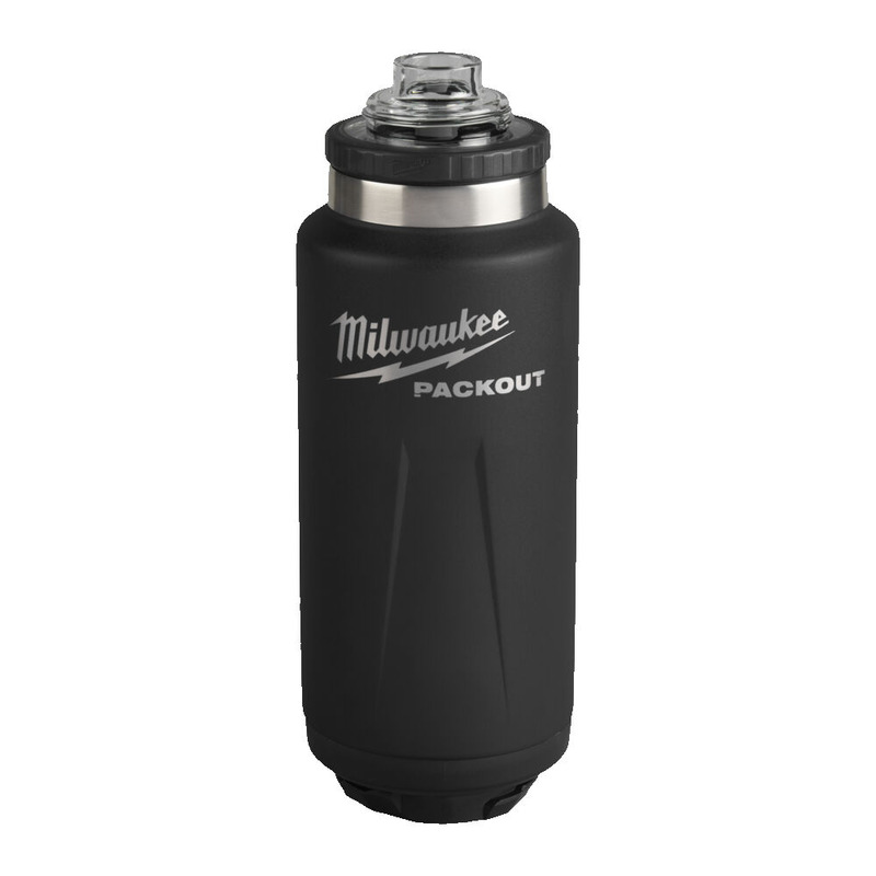 Milwaukee 4932493468 Packout 1065ml Chug Lid Bottle Black