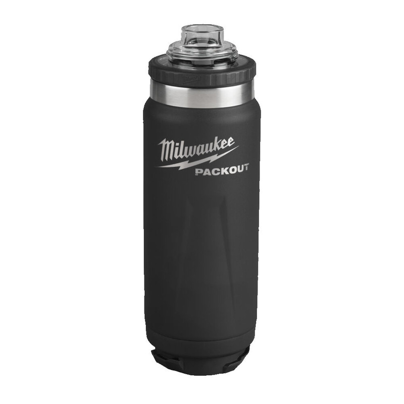 Milwaukee 4932493992 Packout 532ml Chug Lid Bottle Black