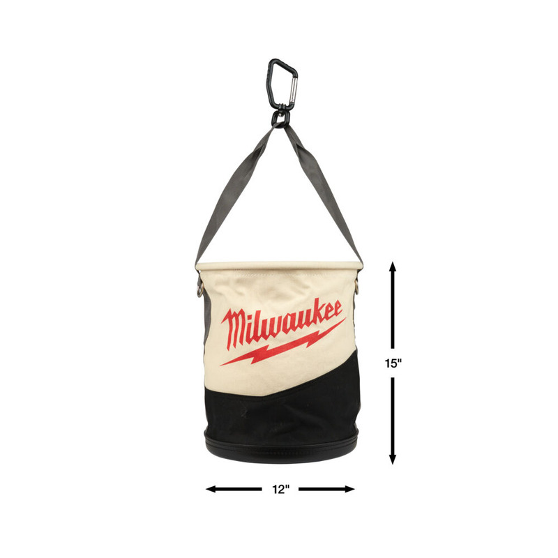 Milwaukee 4932498657 Canvas Utility Bucket with Pockets 