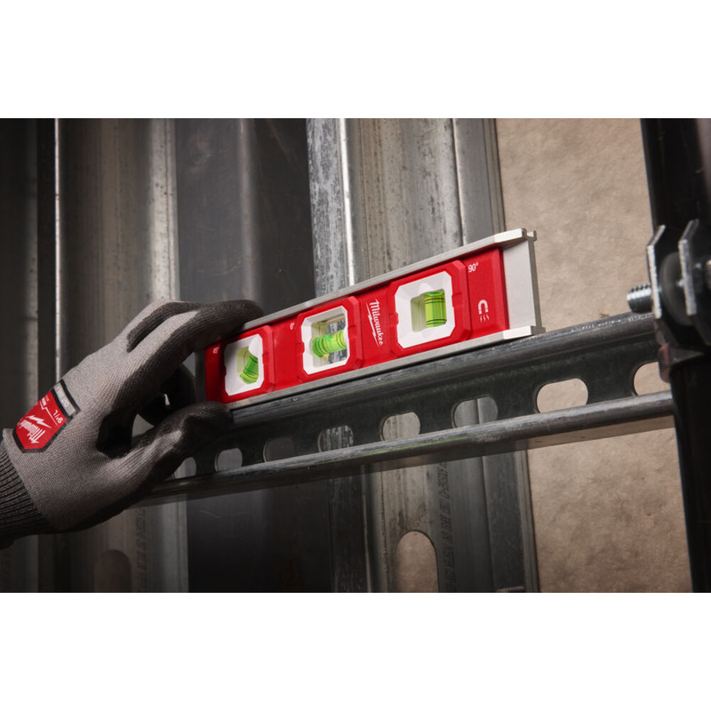 Milwaukee 4932498716 25cm Torpedo Level Magnetic - 3 Rare Earth Magnets