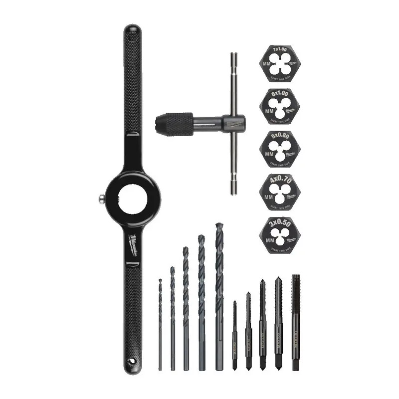 Milwaukee 4932498720 17pc Tap and Die Metric Set