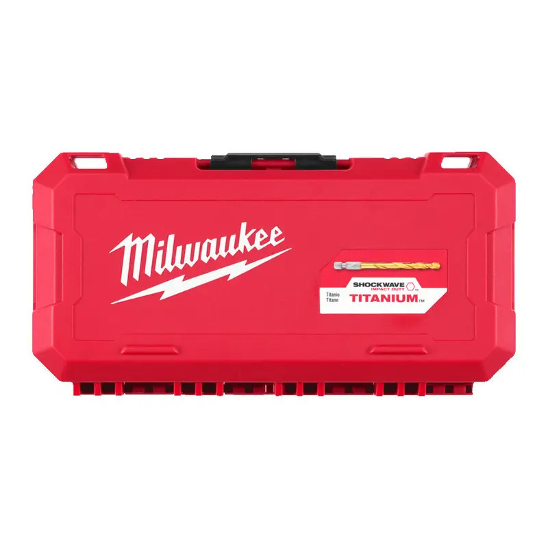 Milwaukee 4932500420 Red Hex Shockwave HSS-TIN Metal Drill Bit Set - 25 Pieces