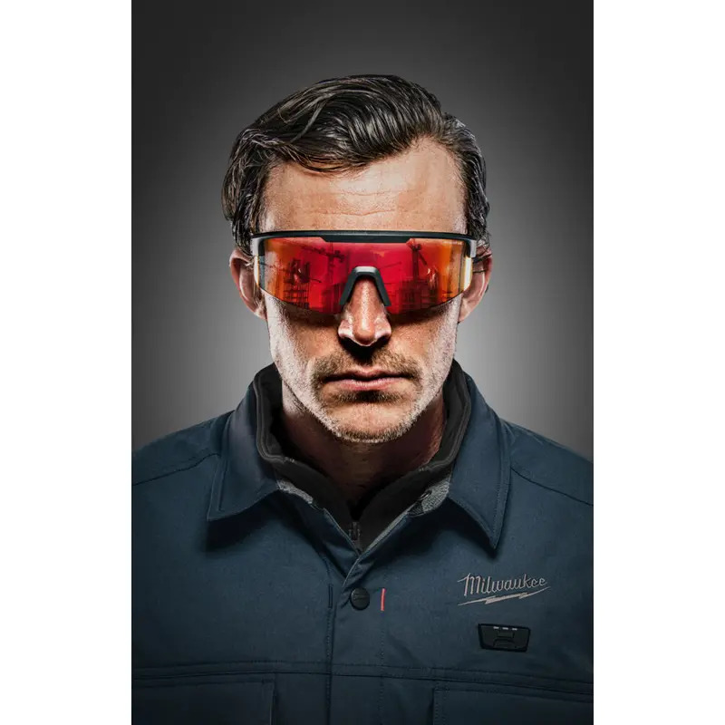 Milwaukee 4932500723 Large Format Safety Glasses - Sunburst Mirror AS