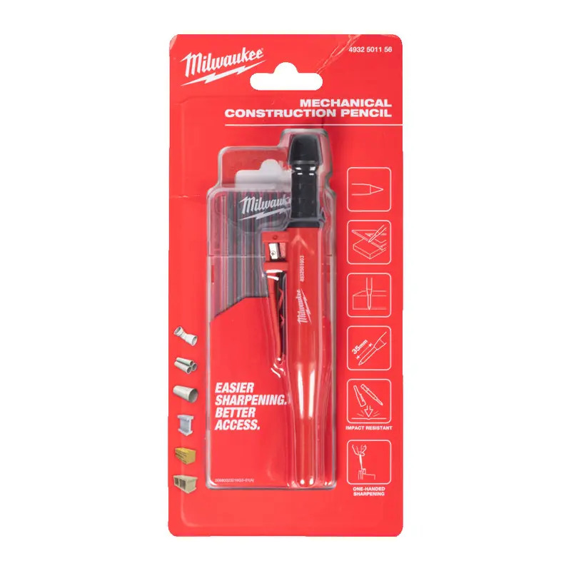 Milwaukee 4932501156 Mechanical Construction Pencil with Graphite Leads 10pc