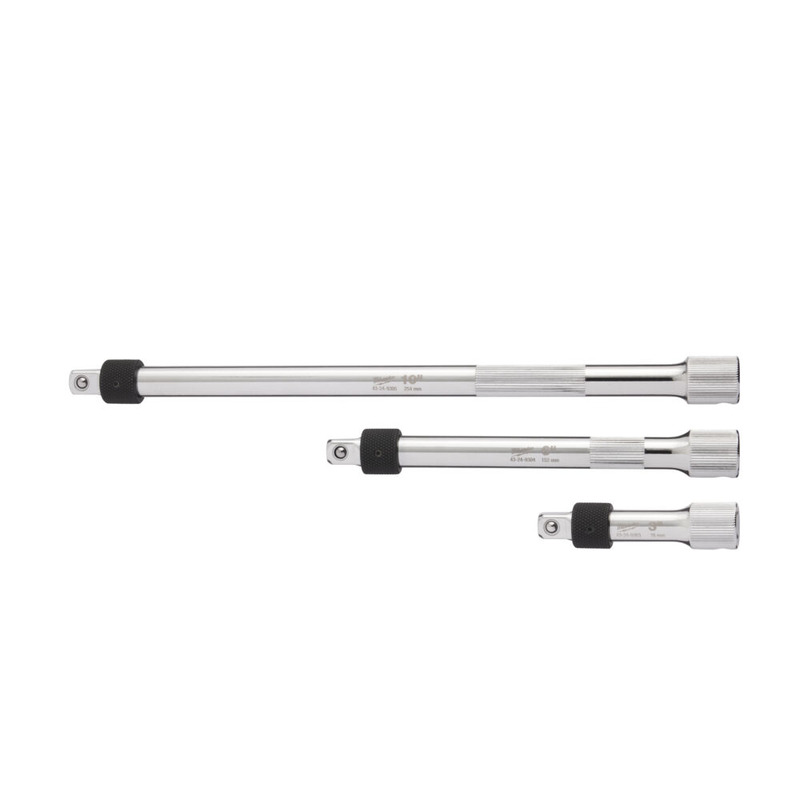 Milwaukee 4932480644 3pc 3/8" Drive Locking Extension Set 