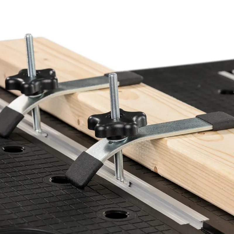 Keter 272924 Folding Work Table & Hold Down Clamps Gen-2 