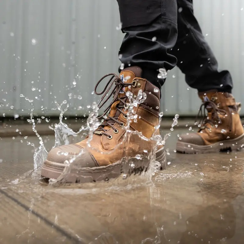 Steel Blue 392651 Southern Cross Zip WP S7 Distressed Brown - Select Size