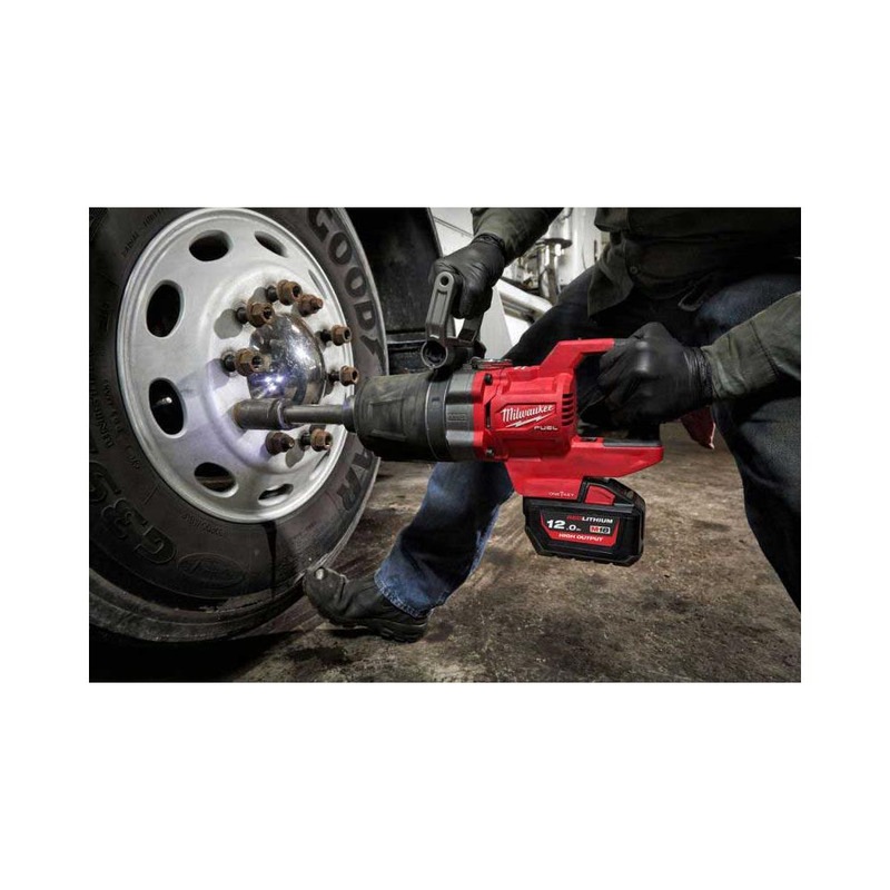 Milwaukee M18ONEFHIWF1D-121C 1'' Fuel D-Handle High Torque Impact Wrench With One-Key, 12Ah Battery, Charger, Case