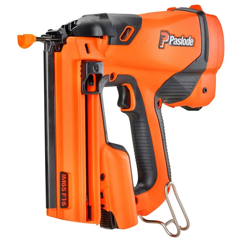 Paslode IM65 916575 Straight Second Fix Finishing Naill Gun Kit - 1 x 2.1Ah Battery, Charger & Case