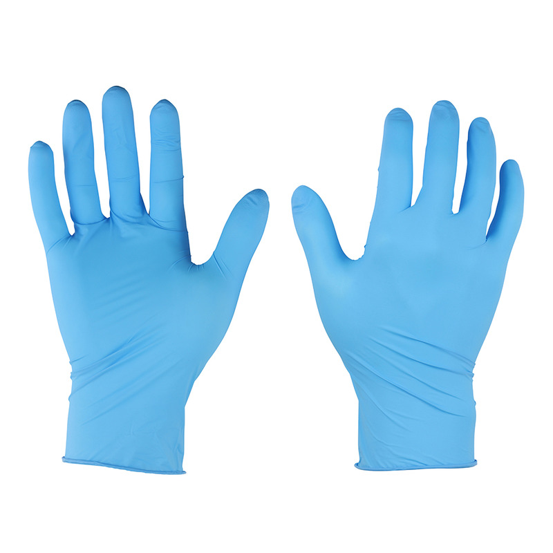 Nitrile Gloves Blue Size Large Box of 100 PowerToolMate