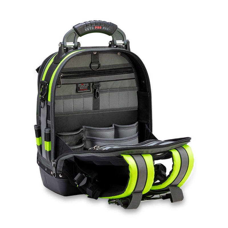 Veto Tech Pac Hi-Viz Yellow Backpack Tool Bag AX3515 - USE CODE VETO1 FOR FREE POUCH!!