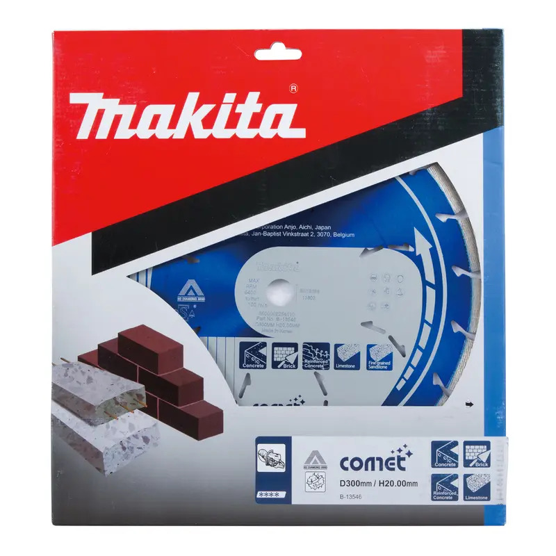 Makita B-13546 300mm Diamond Wheel Comet Rapide 3DDG Dry & Wet
