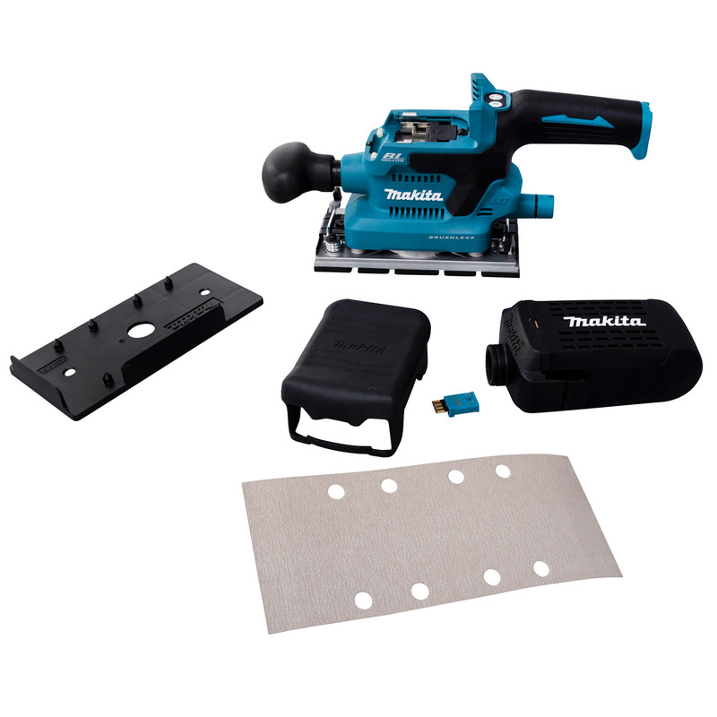 Makita BO380DZ Finishing Sander – 18V Brushless Cordless, Tool Only, Blue