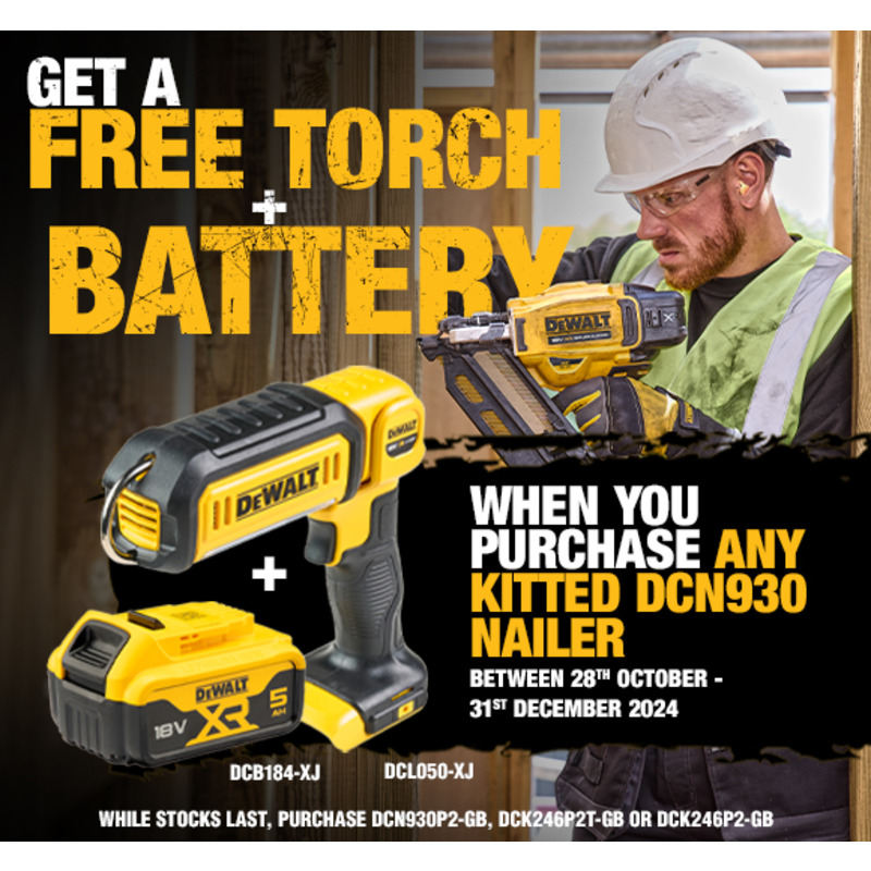 Dewalt DCK246P2 18v XR Twin Nailer Kit DCN930 First Fix / DCN660 Second Fix - 2 x 5.0ah Batteries