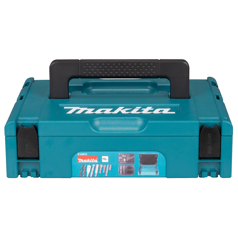 Makita E-24913 70pc Drill & Screwdriver Bit Set in Makpac Case 