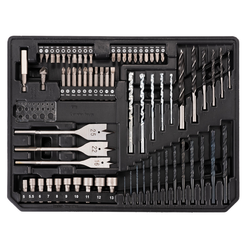 Makita E-24913 70pc Drill & Screwdriver Bit Set in Makpac Case 