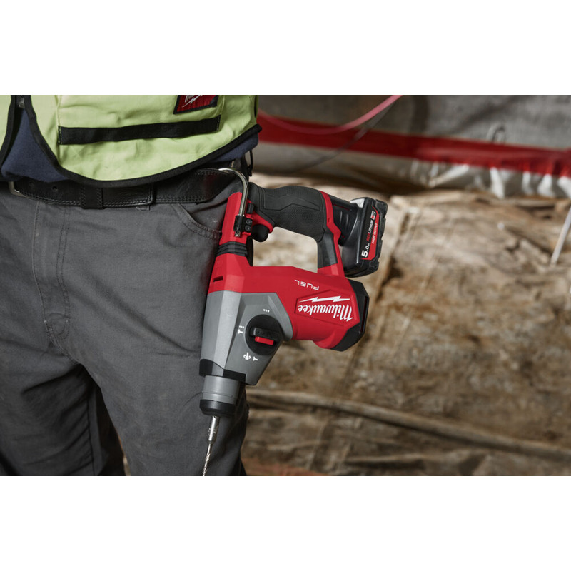 Milwaukee M12FHAC16-502X 12v Fuel 16mm Compact SDS+ Hammer Drill Kit - 2 x 5.0ah High Output Batteries