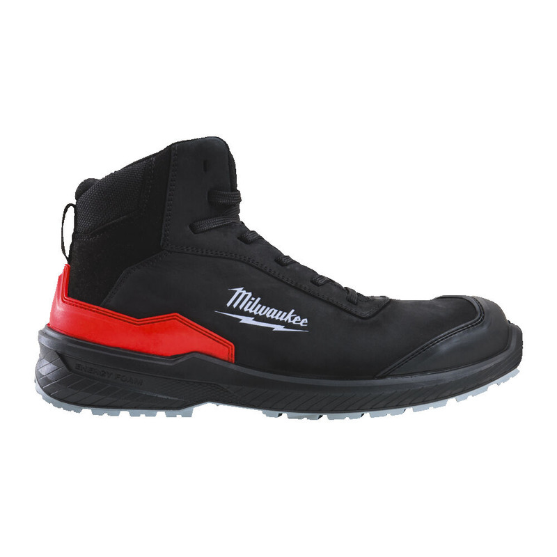 Milwaukee Flextred S3S Safety Boots Black Mid Cut