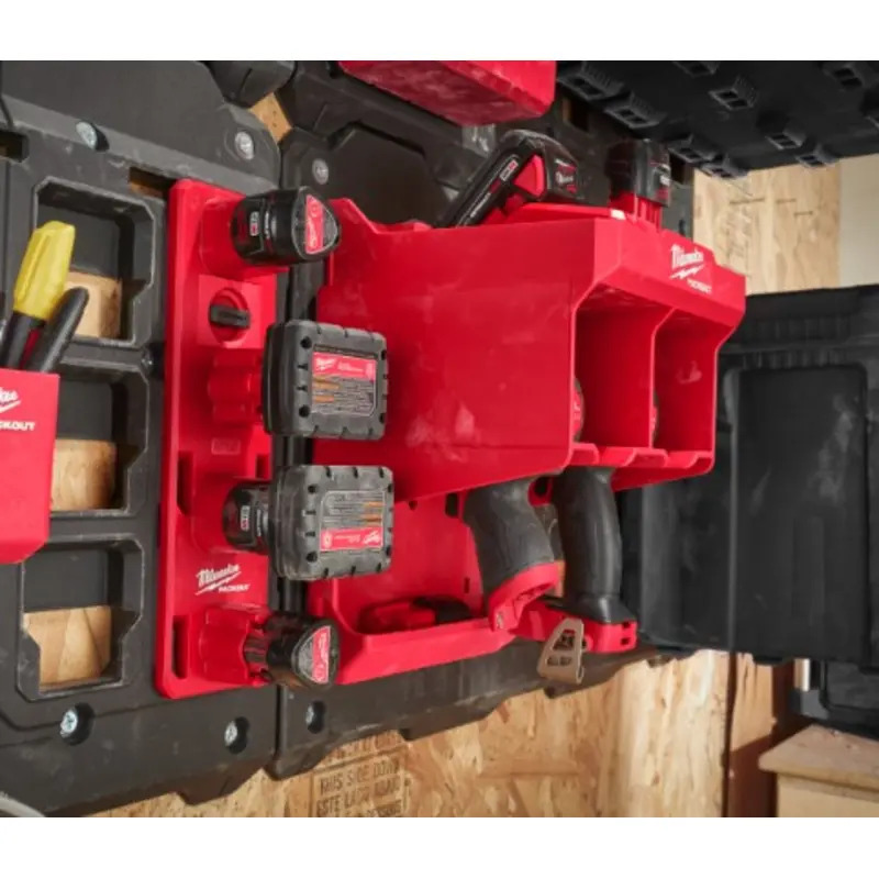 Milwaukee 4932480708 Packout M12 Battery Holder & M12B6 12V 6.0Ah RedLithium-Ion Battery