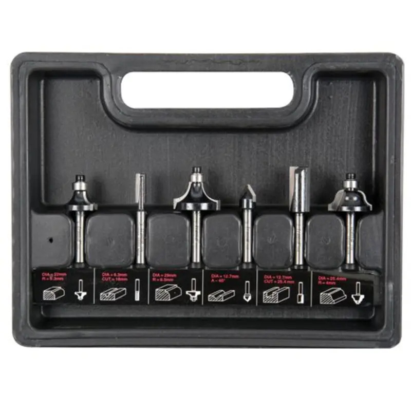 Trend SET/SS11X1/4TC 6pc Starter Cutter Set 1/4"