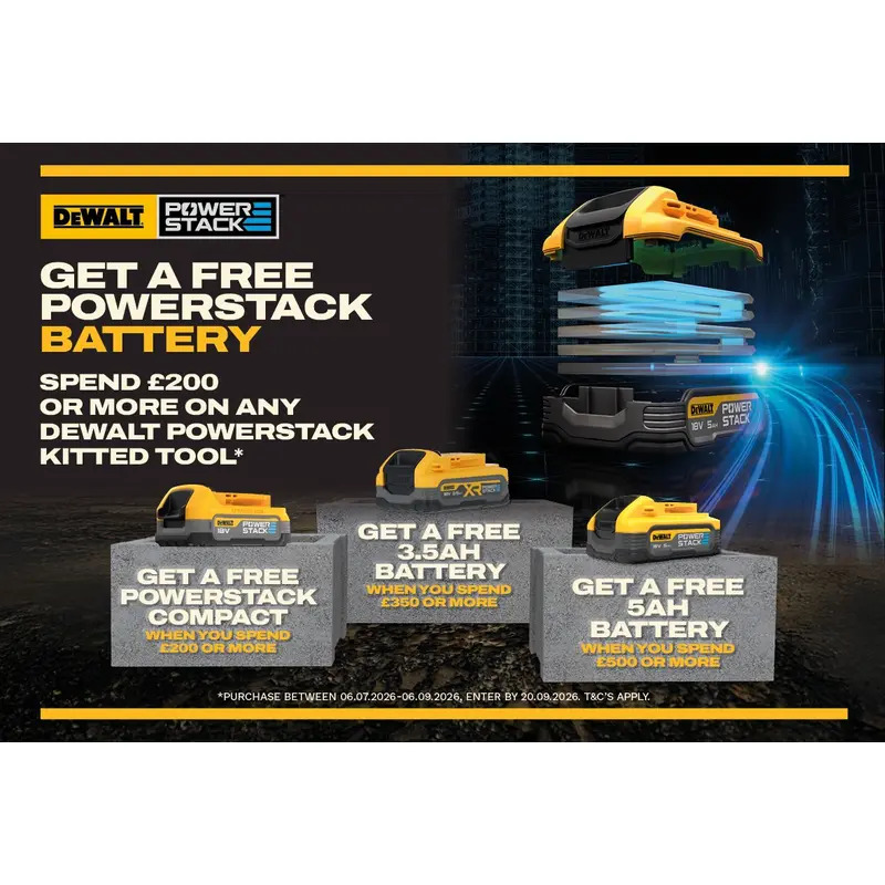 DeWalt DCS573H2T 18v 190mm XR High Power Circular Saw 2 x 5ah Powerstack Batteries