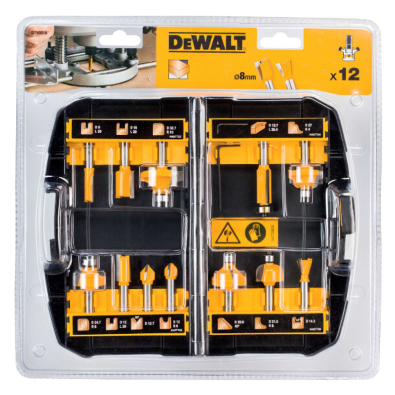 Dewalt DT90016 12pc Router Bit Set 