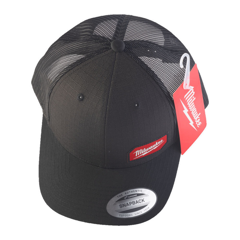 Milwaukee STC Black Snapback Trucker Cap