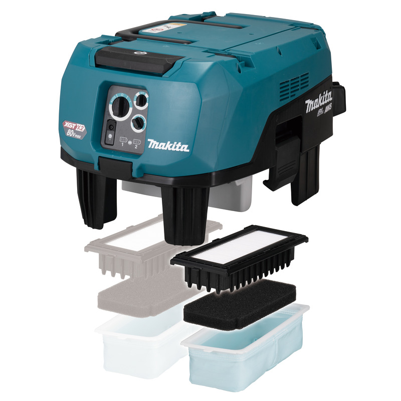 Makita VC006GMZ01 Twin 40v MAX XGT Brushless M-Class Wet and Dry Dust Extractor Naked