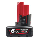 Milwaukee M12B6 12V 6.0Ah RedLithium-Ion Battery